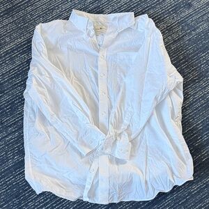 Classic White Men's Dress Shirt